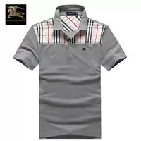 t-shirt burberry populaire hommes 2013 london high collar gray